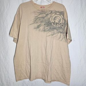 vintage y2k 2000s tan cyber grunge goth emo tee
